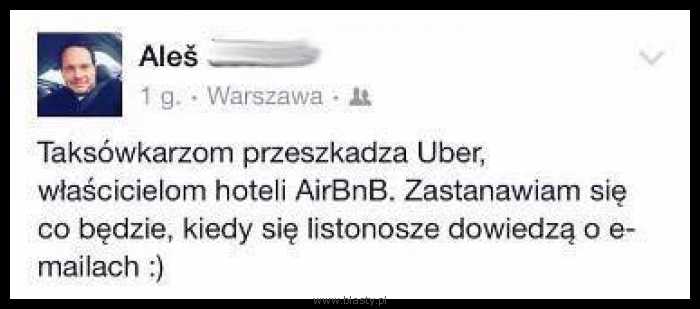 Co będzie jak listonosze dowiedzą się, że istnieją maile