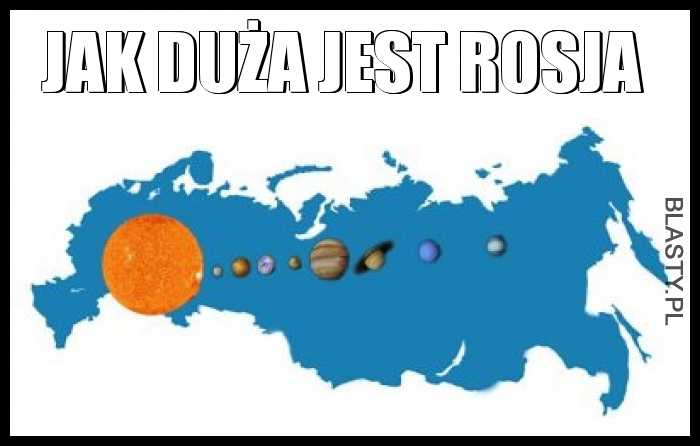 Jak duża jest Rosja