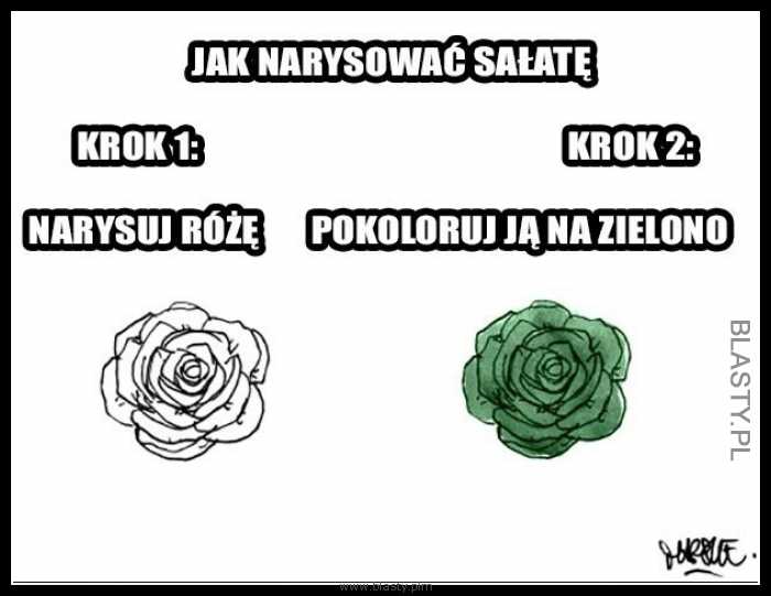 Jak narysować sałatę