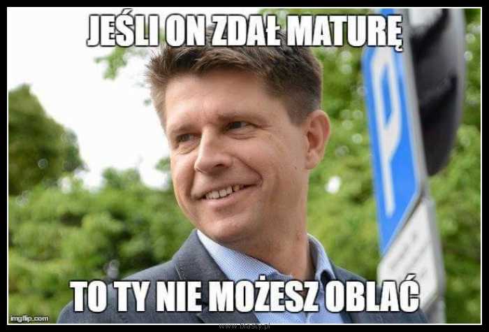 Jeśli on zdał maturę, to Ty nie możesz oblać