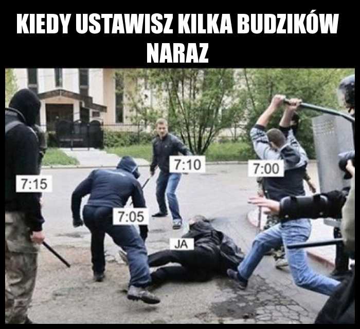 Kiedy ustawisz kilka budzików naraz