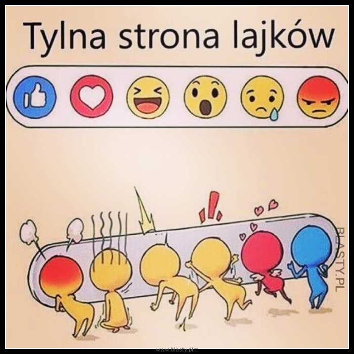 Tylna strona lajków facebooka