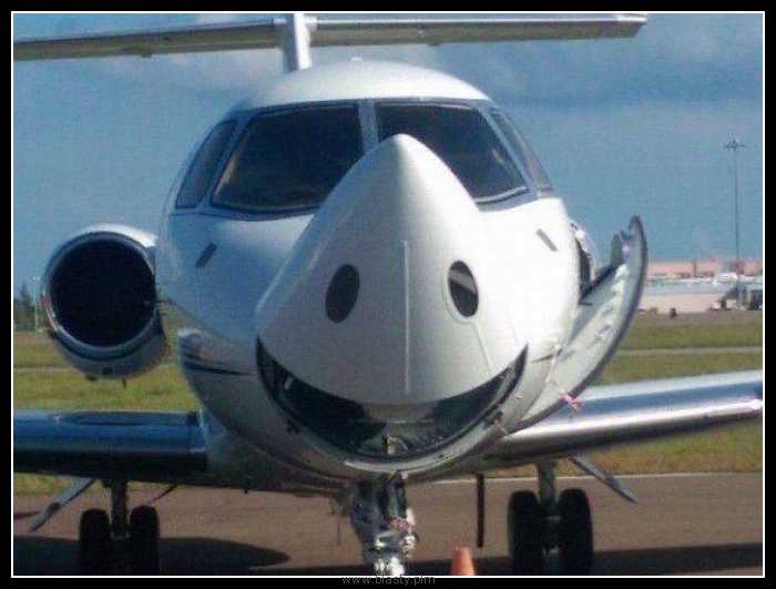 Uśmiechnięty samolot