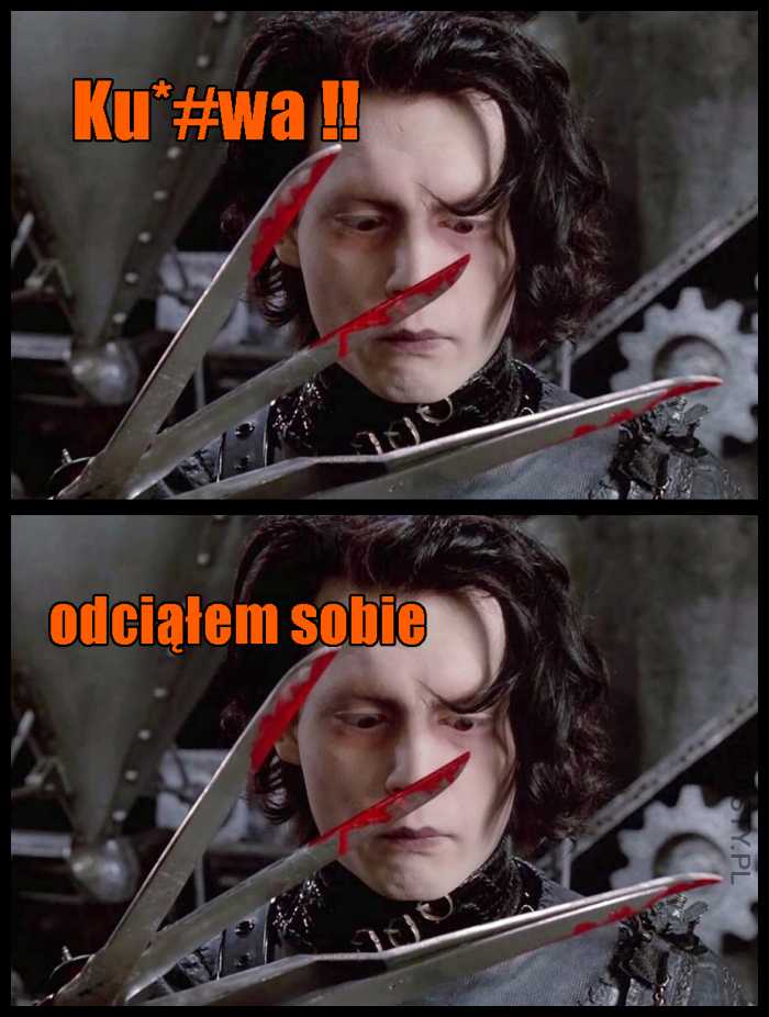 Edward Nożycoręki odciął