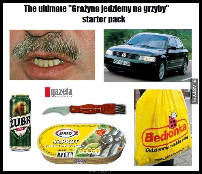 Grażyna jedziemy na grzyby starter pack