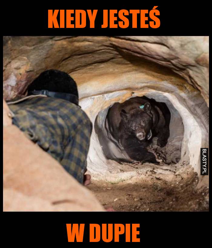 Kiedy jesteś w dupie