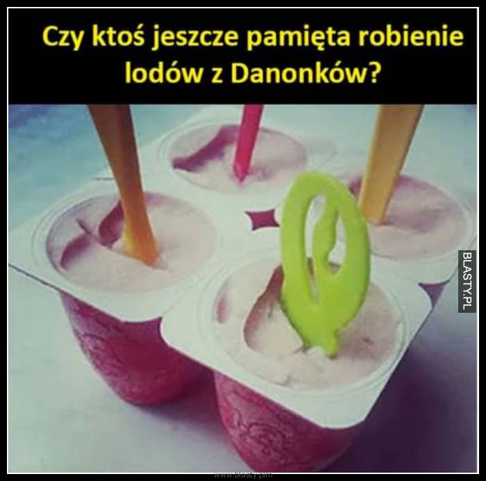 Lody z danonków