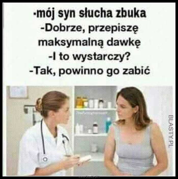 Mój syn słucha zbuka