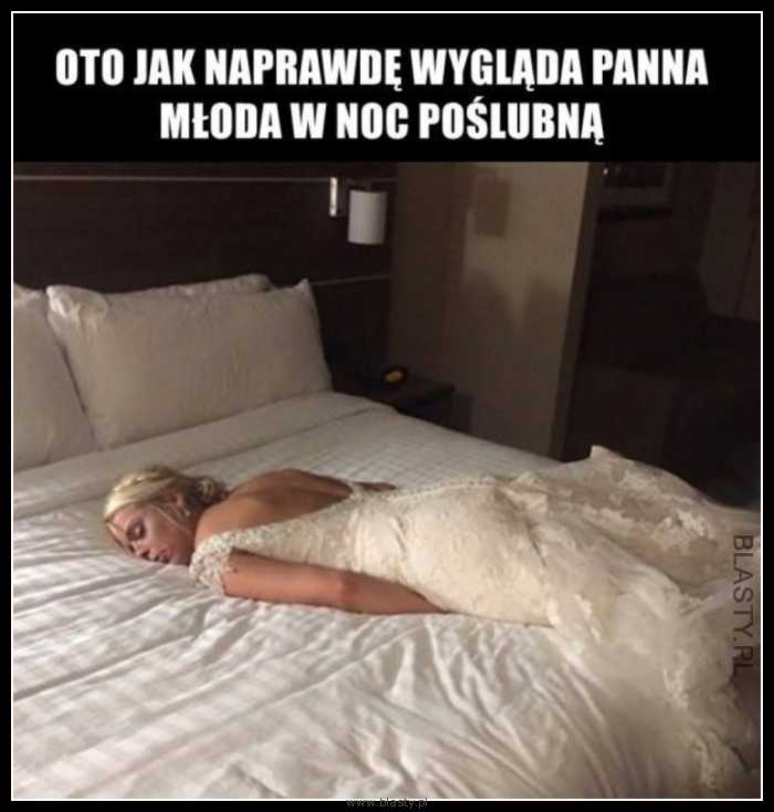 Panna młoda w noc poślubną