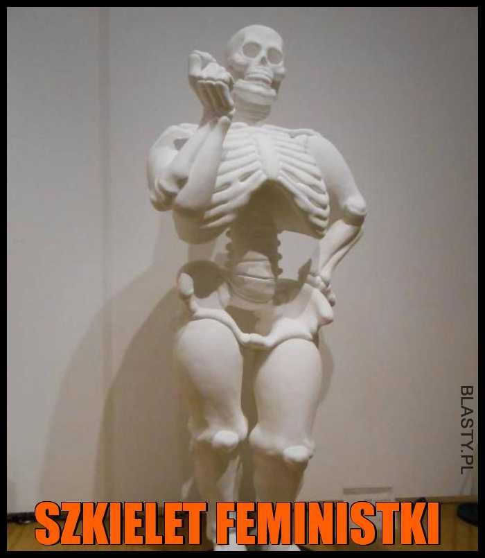 Tak wygląda szkielet feministki