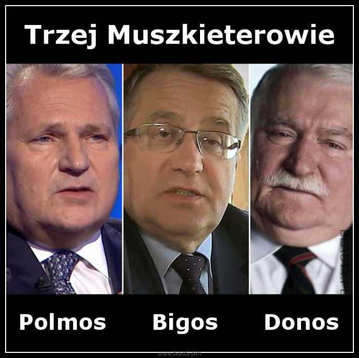 Trzej muszkieterowie polmos bigos i donos