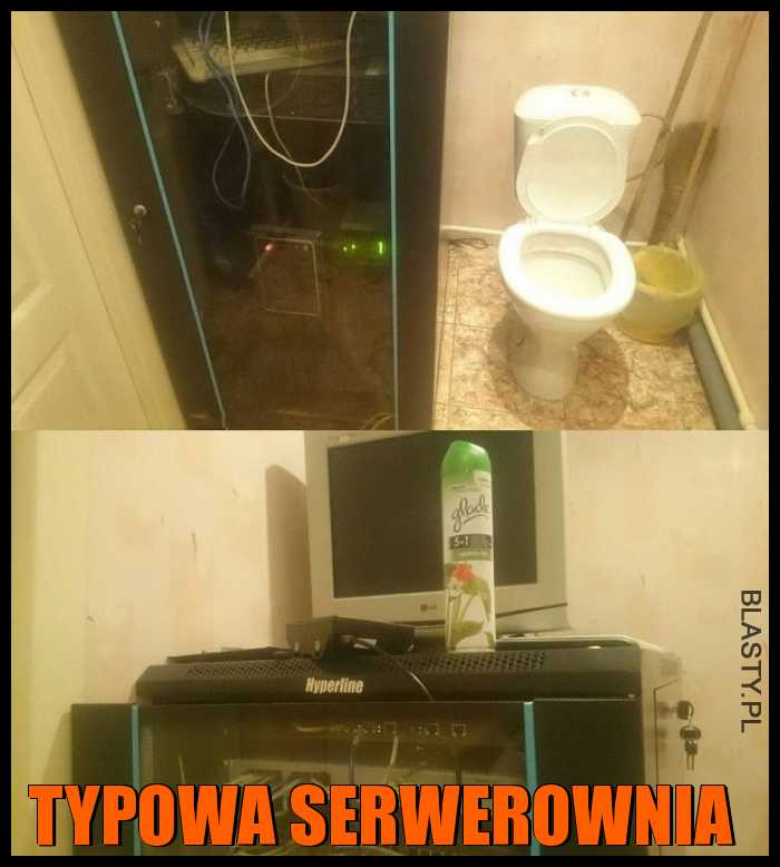 Typowa serwerownia