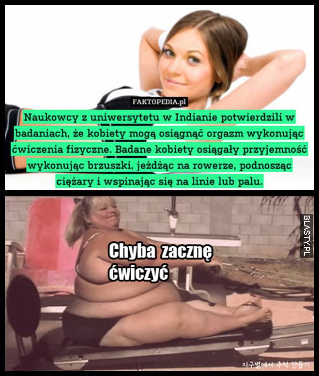 Chyba zacznę ćwiczyć