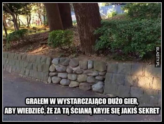 Grałem zbyt dużo gier aby wiedzieć, że za tą ścianą