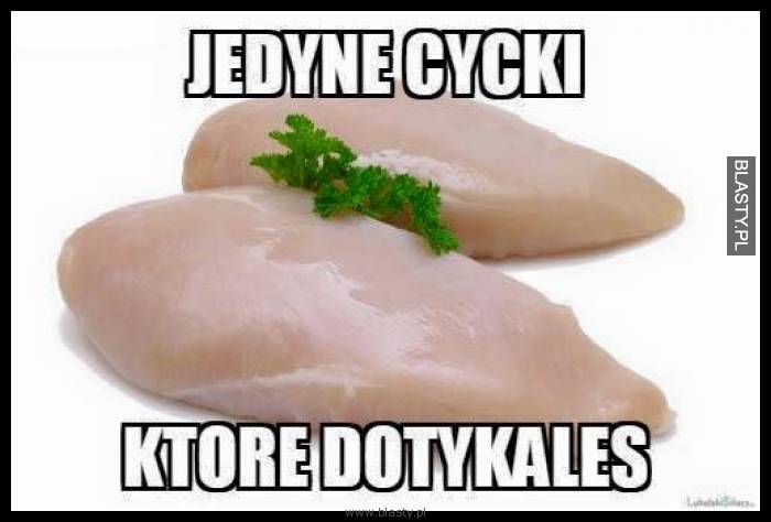 Jedyne cycki które dotykałeś