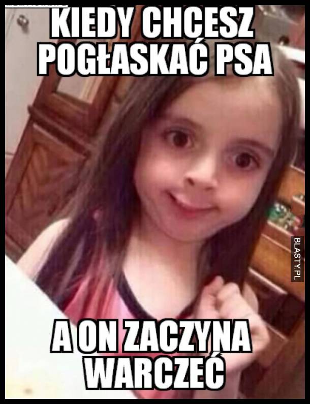 Kiedy chcesz pogłaskać psa