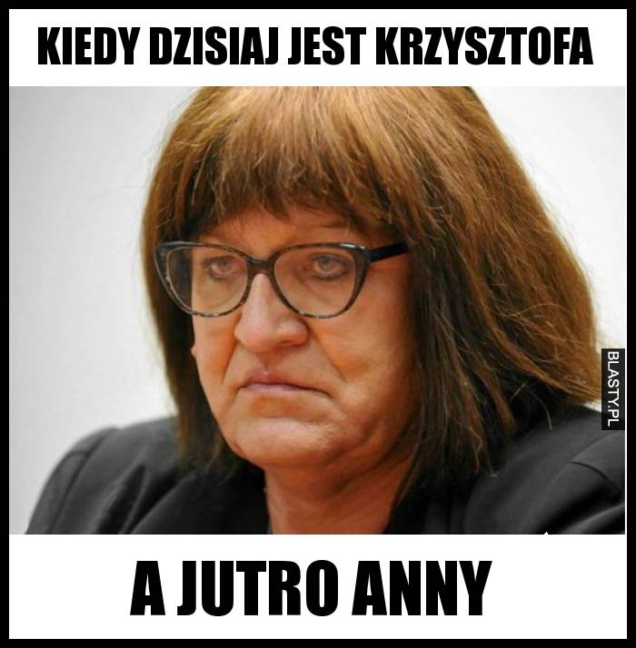 Kiedy dzisiaj jest Krzysztofa