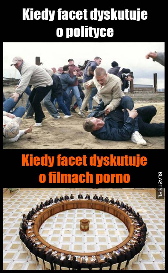 Kiedy facet dyskutuje o polityce