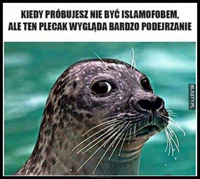 Kiedy próbujesz nie być islamofobem, ale ten plecak wygląda bardzo podejrzanie