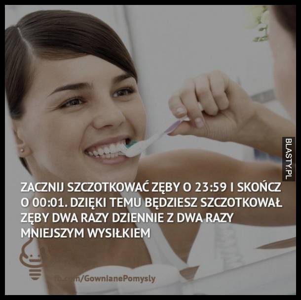 Lifehack na mycie zębów