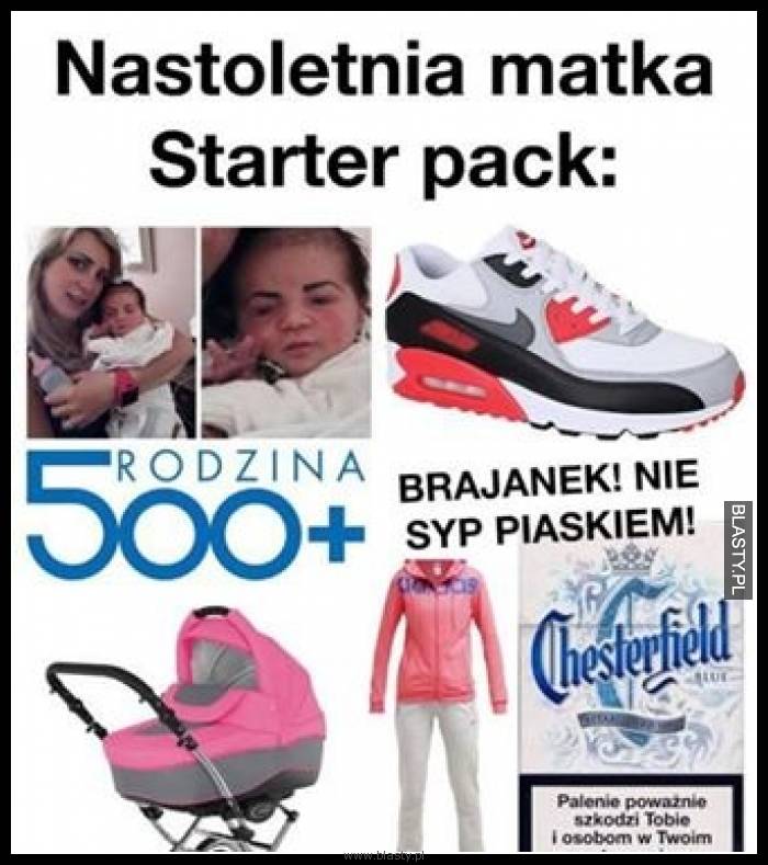 Nastoletnia matka starter pack