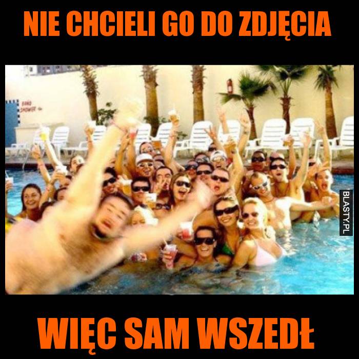 Nie chcieli go do zdjęcia więc sam wszedł