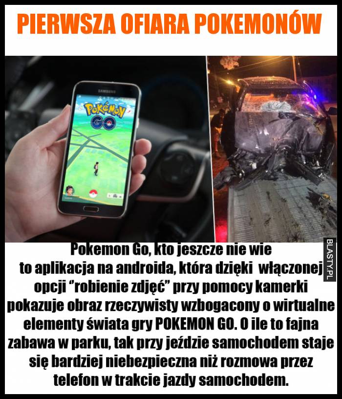 Pierwsza ofiara Pokemonów