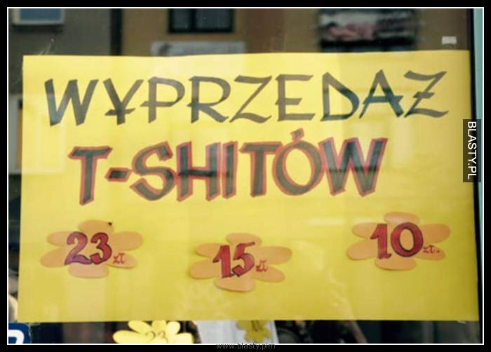 Wyprzedaż t-shitów