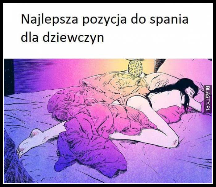 Najlepsza pozycja do spania dla dziewczyn