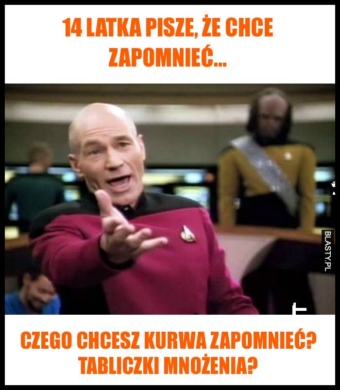 14 latka pisze, że chce zapomnieć...