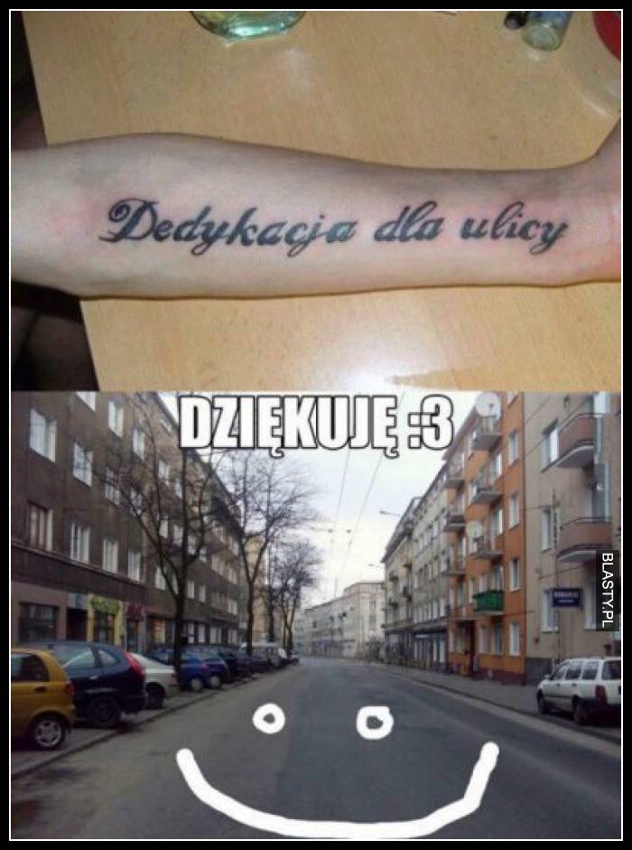 Dedykacja dla ulicy - dziękuje