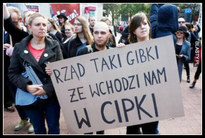 Rząd taki gibki, że wchodzi nam w cipki