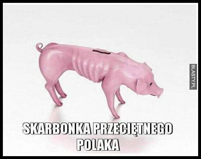 Skarbonka przeciętnego polaka