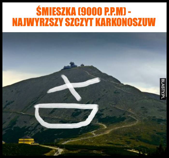 Śmieszka 9000 p.p.m - Najwyrzszy szczyt Karkonoszuw