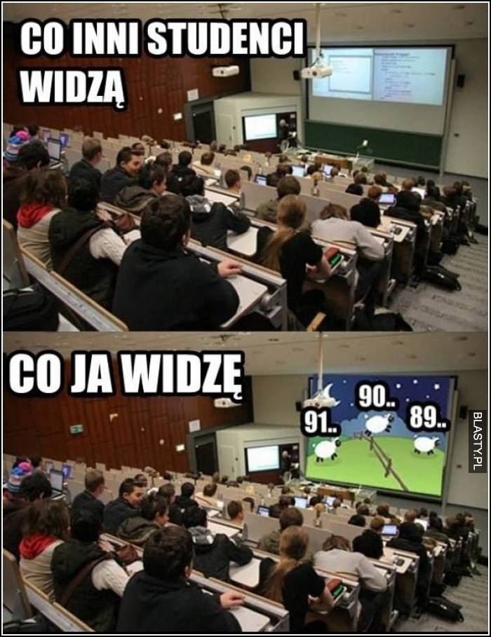 Co inni studenci widzą vs co ja widzę