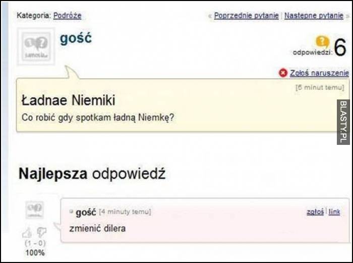 Co zrobić gdy spotkam ładną Niemkę ?