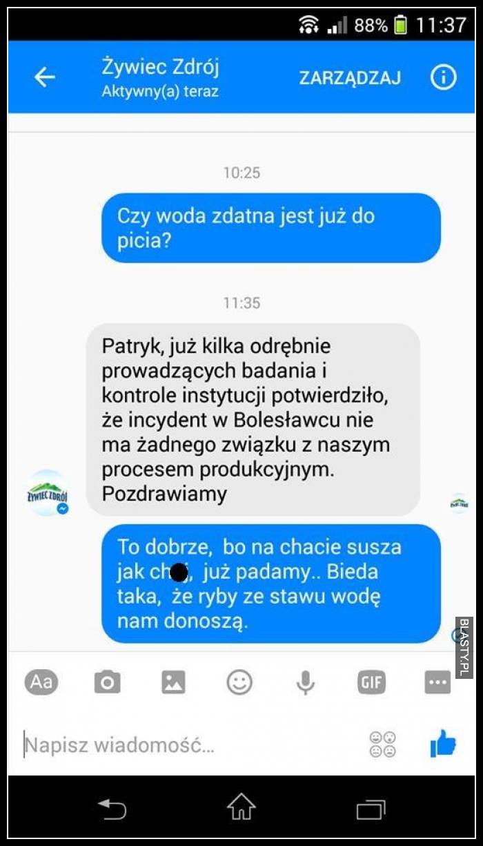 Czy woda zdatna jest już do picia ?