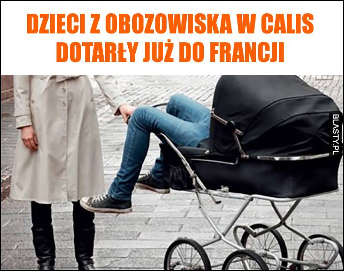 Dzieci z obozowiska w Calis dotarły już do francji