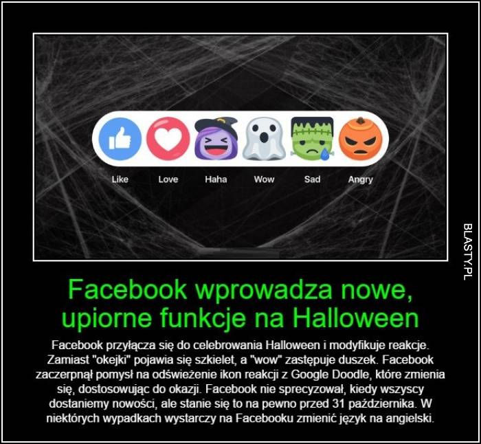 Facebook wprowadza nowe upiorne funkcje na halloween