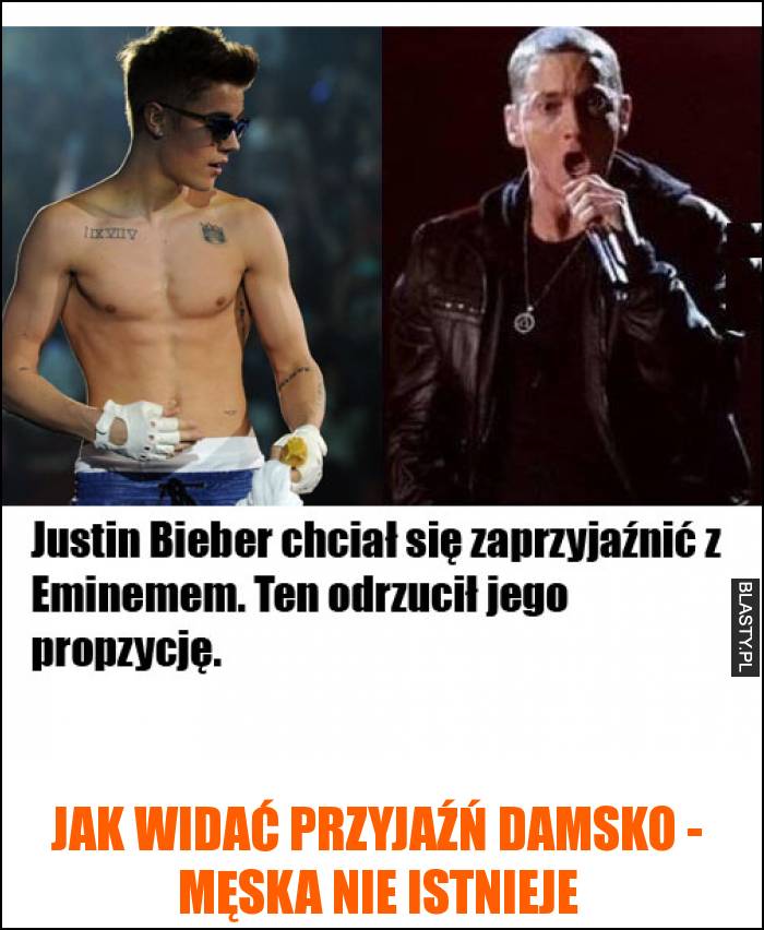 Jak widać przyjaźń damsko - męska nie istnieje