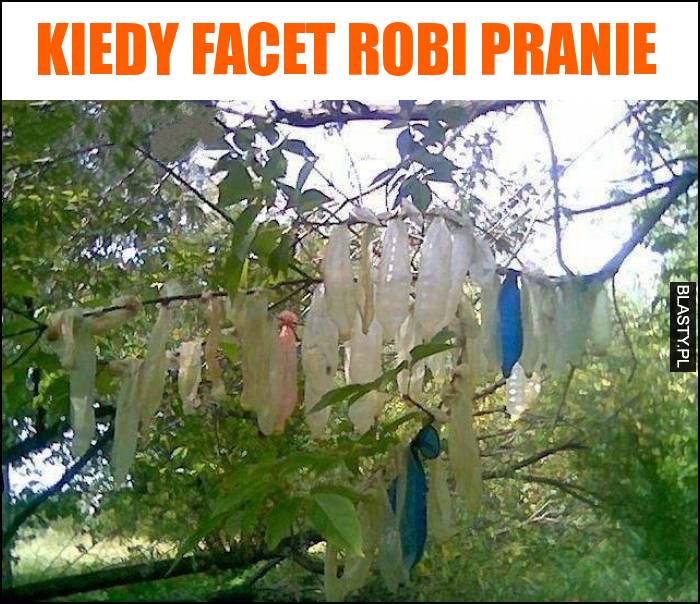 Kiedy facet robi pranie