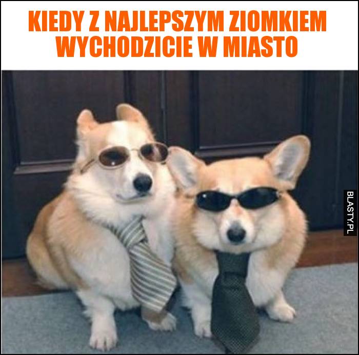 Kiedy z najlepszym ziomkiem wychodzicie w miasto