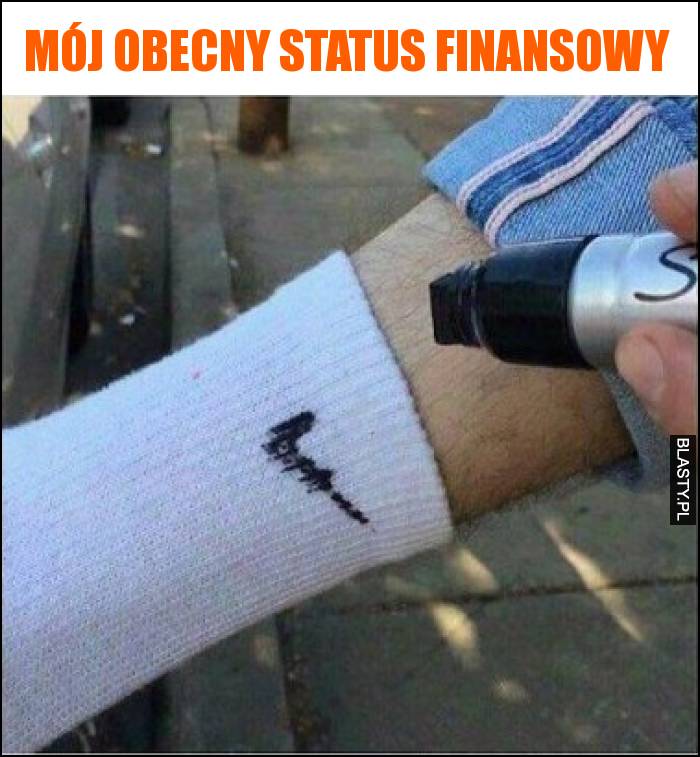 Mój obecny status finansowy