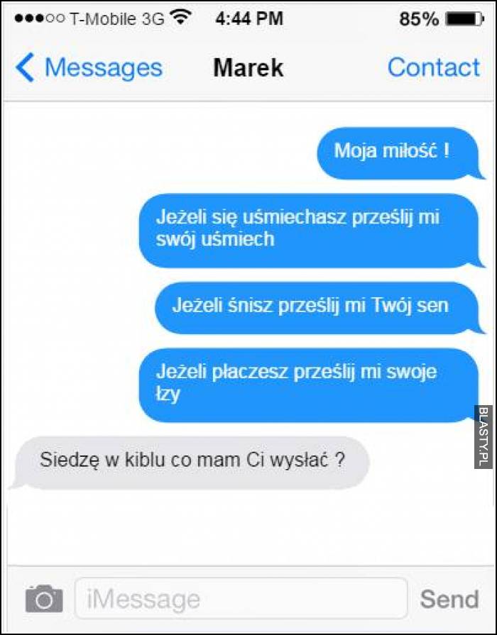 Moja miłość - jeśli się uśmiechasz prześlij mi swój uśmiech