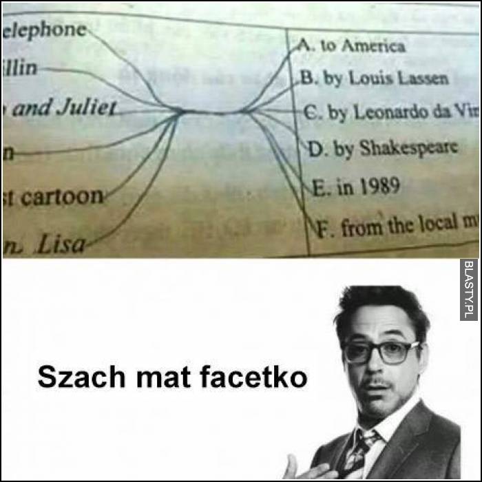 Szach mat facetko