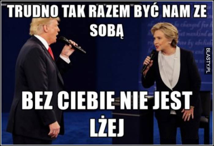 Trudno tak razem być nam ze sobą bez Ciebie nie jest lżej