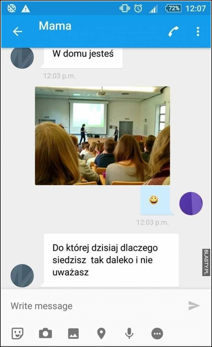 W domu jesteś ? do której dzisiaj, dlaczego tak daleko i nie uważasz