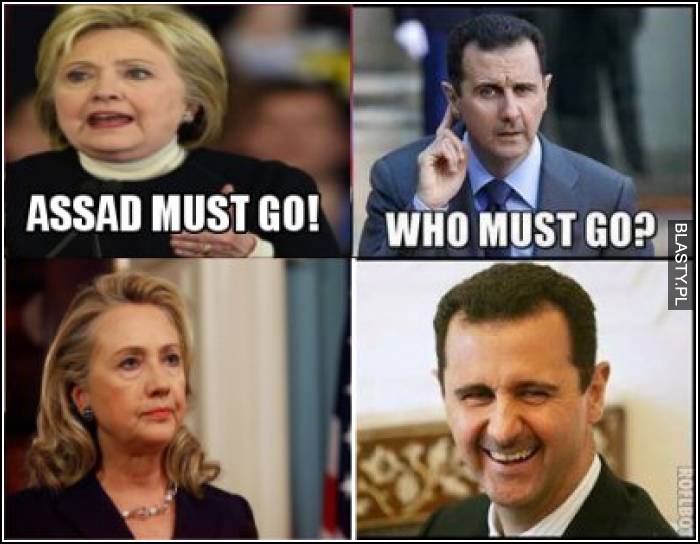 Assad musi odejść - kto musi odejść