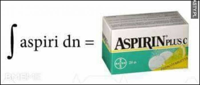 Całki aspiryna plus c