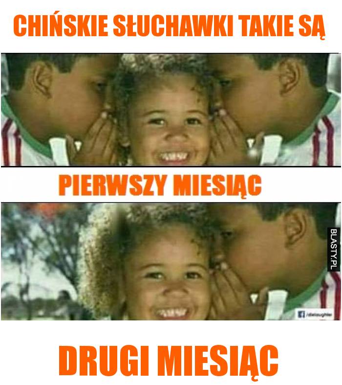 Chińskie słuchawki takie są